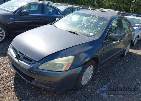 2003 Honda Accord 2.4 Lx из США, поврежденный, VIN 1HGCM56363A080176
